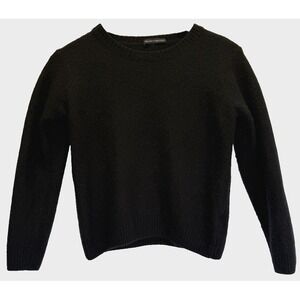 Brandy Melville Womens Wool Sweater Size S Navy‎ Made Italy Grunge Preppy Fuzzy